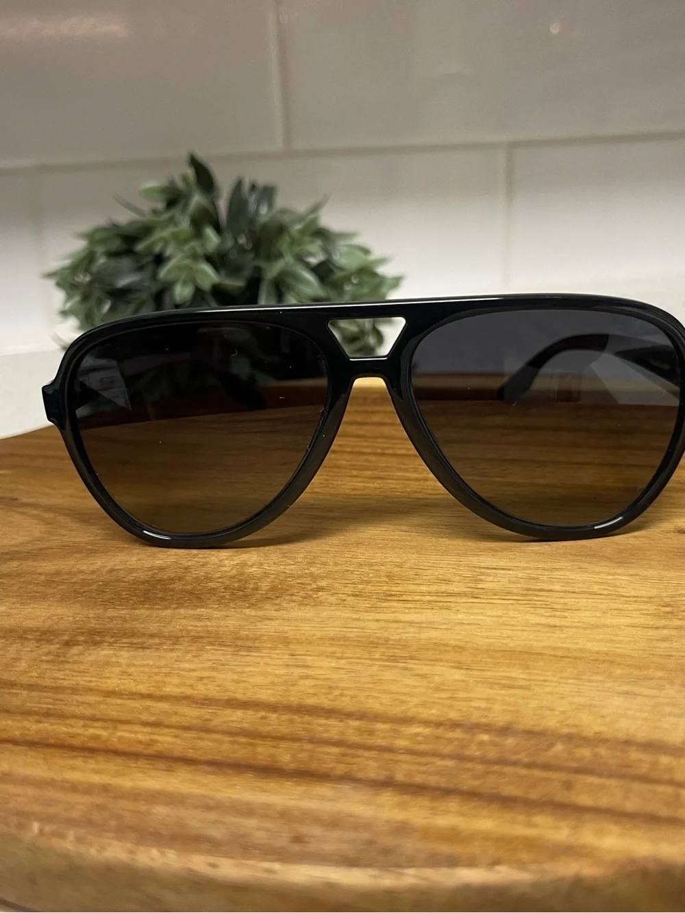 Prada Black Polarized Sunglasses Temple Arm